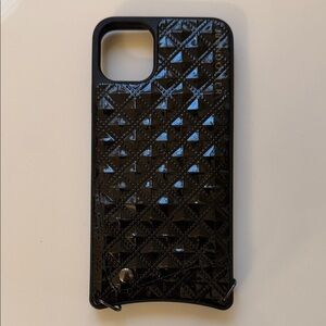 Bandolier Black Geometric Phone Case plus Bag set